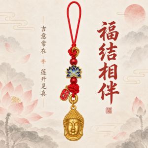 已开光 招财钥匙扣 手机链 礼物 Fortune-Taking Keychain Mobile Phone Chain Gift 加工定制相伴钥匙扣手机链东陵玉竹节平安吊牌佛头吊坠吉祥小挂饰