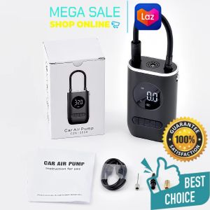 Digital Tire Inflator with Smart Display – 12V Rechargeable Wireless Air Pump for Fast Inflation