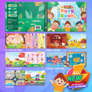Busy Book/Quiet Book/Hardcover Children Book/Activity Book/ Montessori Early Learning for Toddler Children Kids/Matching and Recognition Quiet Book