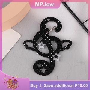 【MPJow】 Cute Note Carabiner Keychain Cartoon Acrylic Keyring Couple Key Holder For Girls Backpack Pendant Bag Charm Lovely Gifts