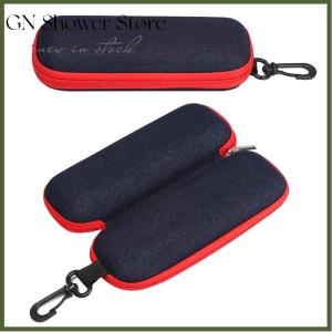 [GN Store] Fashion Denim Fabric Glasses Box Zipper Sunglasses Protection Container Eyeglasses Case Reading Glasses Organizer Carry Bag
