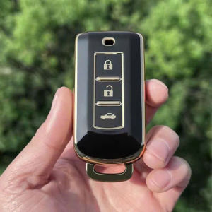 Bọc Ốp Chìa Khoá Mitsubishi Xforce Xpander Outlander 2021-2024 (Mẫu 3 Nút) - Chất Liệu Nhựa TPU
