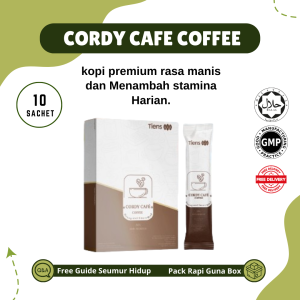 Cordy Cafe Coffe Stamina Men Strong Natural - Stamina Coffee For Men And Women - Cordyseps Kopi - Tiens Coffe - Jamu Stamina