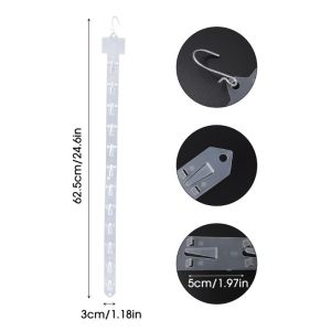 Shelf Food Snack Hanging Strip / Store goods Displaying Hanger Hook / Supermarket Storage Clip
