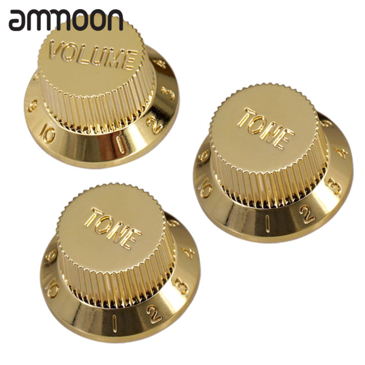 [okoogee]Electric Guitar Tone Volume Control Knobs 1 Volume/ 2 Tone Kit ...