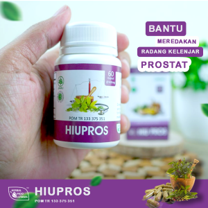 Kapsul HIU PROS Obat Herbal Prostat Alami Isi 60 Kapsul Bantu Atasi Gangguan Prostat