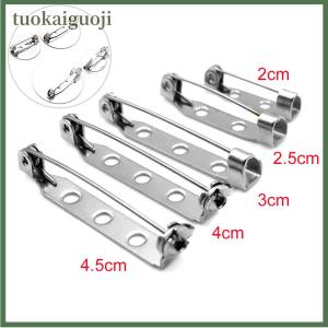 tuokaiguoji 10pcs an toàn Trâm bắt Bar khóa pins trở lại cơ sở đồ trang sức phát hiện DIY Craft