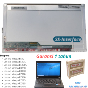 Layar LCD Lenovo Ideapad E40 E49A E430C B450 B460 Z470 Z460 Z475 Z465 G400 monitor panel screen