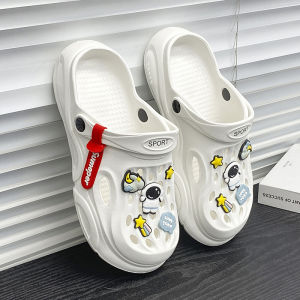 2025 new summer mens shoes with thick sole and increased height with a sense of stepping on poop. They are suitable for wearing on the beach and are non slip and trendy