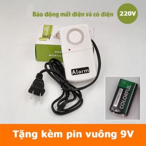 Báo Động Có Điện và Mất Điện 220V Tặng kèm pin 9V