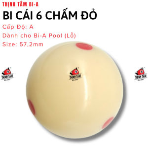 [THỊNH TÂM] Bi Cái Bida Lỗ 6 Chấm Xanh Bóng Bida Cái Bi-a Pool 6 Chấm Xanh Đỏ