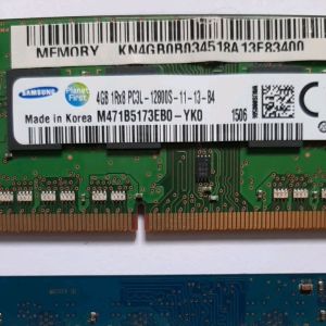 RAM โน๊ตบุ๊ค คละแบรนด์ DDR3L 4GB PC3L 12800S บัส 1600 MHz (มือสองสภาพดีทดสอบ Boot Windows ผ่านก่อนส่ง ประกัน30วัน