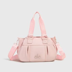 Original ALO Yoga Pleated Nylon Handbag Women Multiway Shoulder Bag Casual Sports Sling Purse