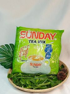 ชานม SUNDAY TEA MIX ซองเขียว หวานหอมละมุน 1 ห่อ มี 30 ซอง