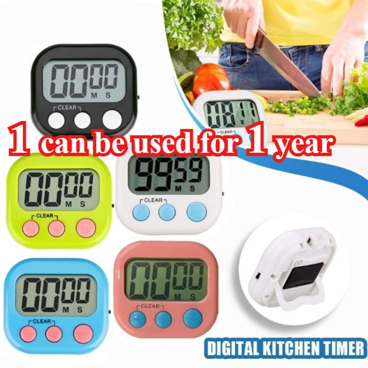 LCD Digital Kitchen Cooking Timer Count Down Up Clock Loud Alarm ...