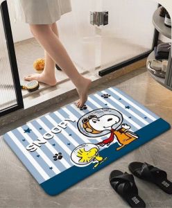 🐶 พรมซับน้ำ ดีเทลสวย ลายน้องหมา ใช้ในห้องน้ำ เกาะพื้นแน่น แห้งเร็ว ป้องกันการลื่น ทำความสะอาดง่าย ขนาด 60×40 cm