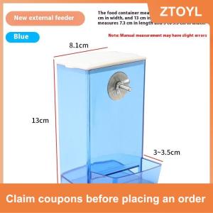 【ZTOYL】 Công suất lớn chim trung chuyển Hộp chống giật gân chim thực phẩm quả bền Vẹt ăn hộp cho chim vừa nhỏ