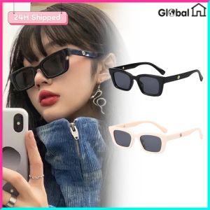 【24H COD】Ins Style Anti-uv Sunglasses Y2k Retro Aesthetic Square Frame Sunglasses