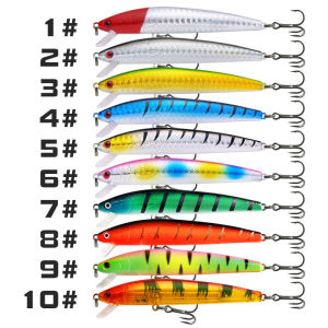 10Pcs Fishing Bait Set Artificial Professional Minnow Fishing Lure Plastic Bait Lure For Accessories