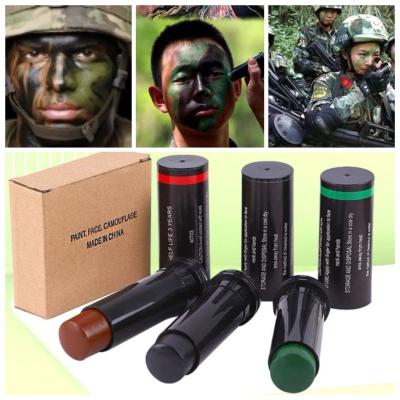 สีพรางหน้า สีเพ้นท์หน้า สีพราง ทหาร แบบแท่ง 3 สี เดินป่า กิจกรรมปาร์ตี้ ภาคสนาม เกรดพรีเมี่ยม