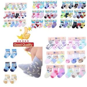 COCO 3 Pair/Set Cute Cotton Baby Socks 0-12 Months Newborn Boy Girl Sock (No Request Design)