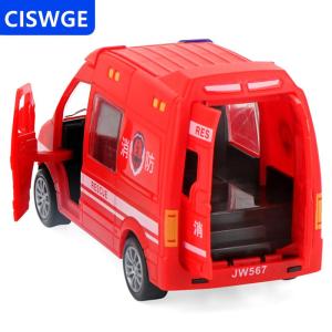 [COD] CISWGE AUTOPARTS Bệnh Viện Cứu Hộ Xe Cứu Thương Cảnh Sát Kim Loại Xe Ô Tô Mô Hình Kéo Trở Lại Âm Thanh Và Ánh Sáng Hợp Kim Diecast Xe Đồ Chơi Cho Trẻ Em Chàng Trai Quà Tặng