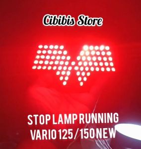 Stop Lamp Running LED Motor Vario 125 dan 150 NEW 10 Mode Auto dan Manual