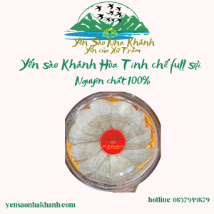Tổ Yến sào Khánh Hòa Tinh chế sợi to + quà tặng