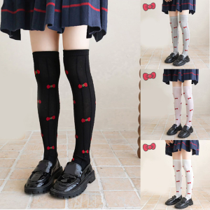 Over Knee Stockings Over Calf Socks Fashion Over Calf Socks Bowknot Children Over Knee Stockings for Girls 3-8 Year