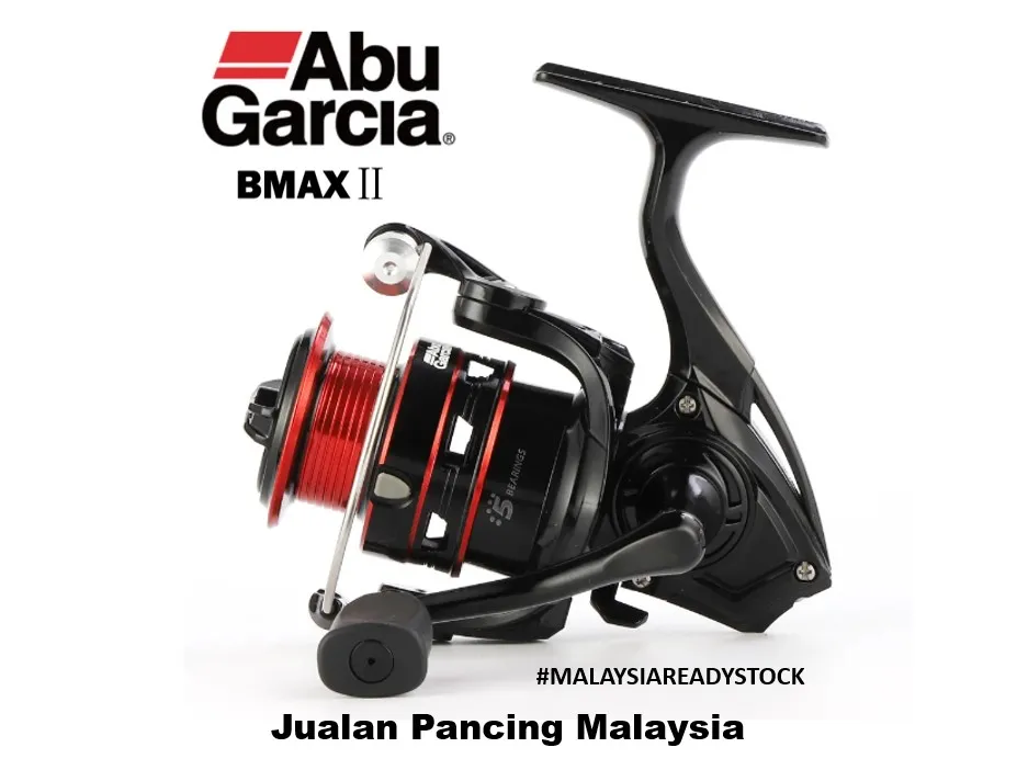 ABU GARCIA BLACK MAX 2 max drag 5.5kg Graphite Body for Fresh Water & Salt  Water Spinning Fishing Reel