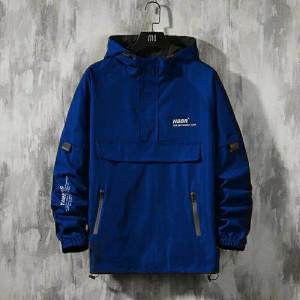 Jaket Cagoule Jaket Kantong Doraemon Pria Wanita