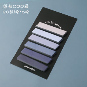 【📣SG Seller】Morandi Gradient Sticky Notes Color Index Tabs Pastel Memo Pads Page Markers for School Office Journaling