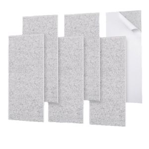 Black Sound-Absorbing Acoustic Panel 100% Polyester Fiber Odorless Flame Retardant High Density Easy to Install Cuttable Echo-Friendly