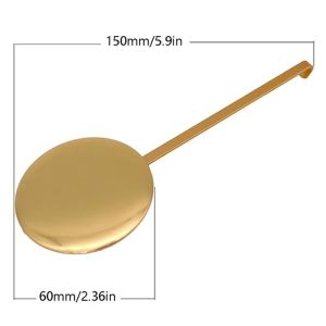 BUENOO Gold Color Clock Accessory Quartz Wall Clock Accessories 15cm Length Clock Kits High Quality DIY Metal Pendulum For Swing Mechanism