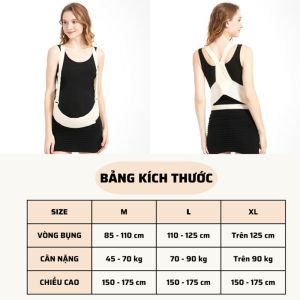 Đai Đỡ Bụng Bầu Cao Cấp DB01 Hỗ Trợ Giảm Đau Lưng Đau Chân