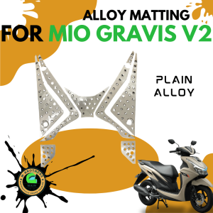 Yamaha Mio Gravis Version 2 Alloy Powder Coated Footboard Matting - 3 Colors Available - Motorcycle Accessories - Carpet