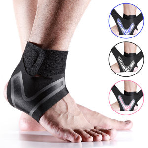 Ankle Support Brace Heel Wrap Foot Sleeve Pain Relief Basketball Mountaineering Sports Protective Soft Elastic Adjustive Size Anti-slip Professional Feet Guard