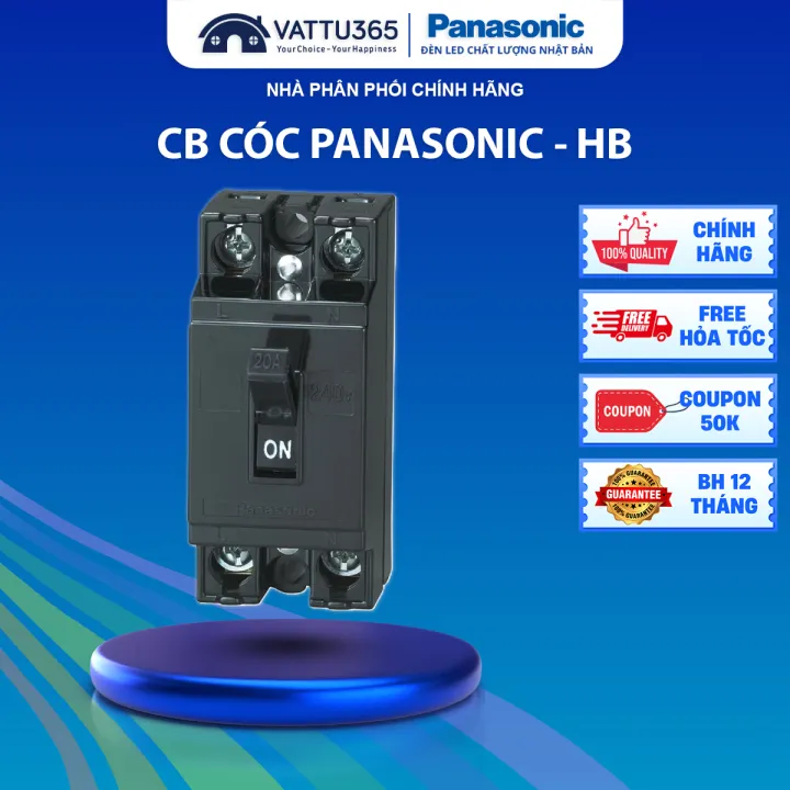 Bộ ngắt mạch an toàn HB Panasonic 6A 10A 15A 20A 30A 40A | CB Cóc ...
