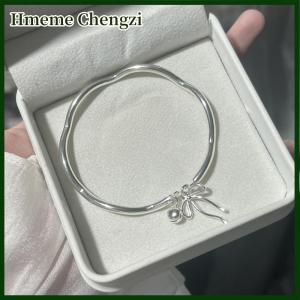 Hmeme Fashion Bowknot Bell Cuff Bracelet Color Pendant Bangles For Women Adjustable Opening Bangle Charm Fashion Party Jewelry