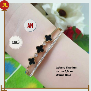 Gelang Titanium Anti Karat JLGL55 Perhiasan Fashion Wanita