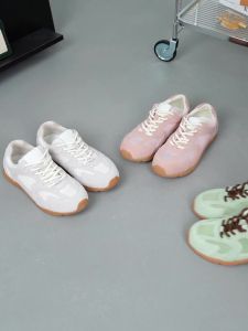 Women Sneakers Spring Summer 2025 New Genuine Leather Retro Fashion Casual Flats Women Lace-Up German Training Shoes Women