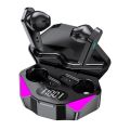 USB Rechargeable Sleeping Slim X55 Bluetooth Wireless Earbuds with Digital LED Display and Touch Control Buds. 