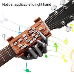 OWTWO Portable Acoustic Guitar Chord Presser Guitar Practice Aid Guitar Learning Tools Guitar Aid Chords Trainer Guitar Teaching Presser Beginner