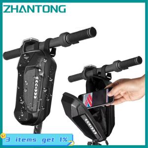 ZHANTONG กระเป๋าสกู๊ตเตอร์ไฟฟ้ากันน้ำสำหรับผู้ใหญ่ผู้ชายกระเป๋าหน้าสำหรับสกู๊ตเตอร์ Xiaomi กระเป๋าจักรยานเคสกันฝน