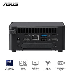 Mini PC Asus NUC 14 Pro Tall RNUC14RVHU700001I ( Core Ultra 7 155H/ Arc Graphics/ VESA Mount) - Hàng Chính Hãng