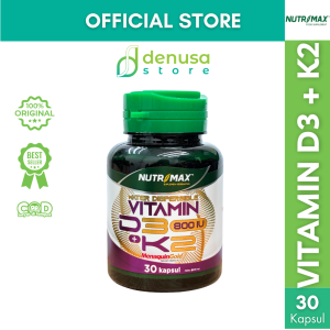 NUTRIMAX Water Dispersible Vitamin D3 800 IU + K2 | Kalsium Kesehatan Tulang Osteoporosis Lansia