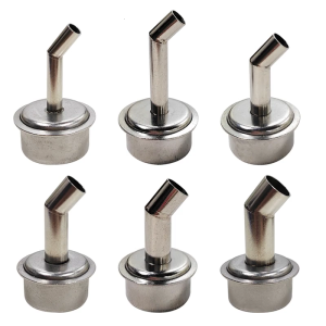 45 Degree Bent Curved Heat 5/6/7/8/9/10mm Nozzle Adapter For 861DW Soldering Station Hot Air Guns Accessories