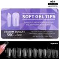550Pcs/box Born Pretty Matte False Tips Soft Gel Tips Nail Extension Tool Artificial Nails False Nails. 