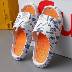 XWshop มาใหม่ 🚚 รองเท้าแตะผู้ชาย รองเท้าแตะยางแบบสวมลายการ์ตูน สีสันสดใส🏖ถูกใจวัยรุ่น ราคาดีพื้นนิ่มมาก พร้อมส่งทุกสี