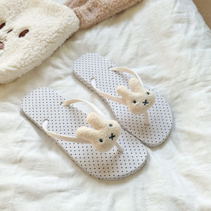 [Free Shipping] High-End Polka Dot Street Fashion Wedge Flip-Flops Indoor Non-Slip Slippers For Women Suitable For Both Indoor And Outdoor Wear